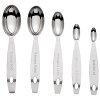 Cuisipro Stainless Steel Measuring Spoon Set, Odd Sizes Cuisipro Stainless Steel Measuring Spoon Set, Odd Sizes