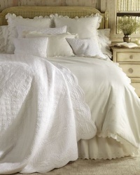 Lauren Ralph Lauren Spring Hill Bedding TWIN White Seersucker & Eyelet Comforter Lauren Ralph Lauren Spring Hill Bedding TWIN White Seersucker & Eyelet Comforter