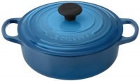 Le Creuset Signature Round Wide 3-1/2-Quart Dutch Oven, Marseille Le Creuset Signature Round Wide 3-1/2-Quart Dutch Oven, Marseille