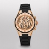 MICHELE Tahitian Jelly Bean, Rose Gold Tone Black Tiger Dial