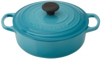 Le Creuset Signature Round Wide 3-1/2-Quart Dutch Oven, Caribbean