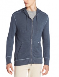 John Varvatos Star USA Men's Long Sleeve Zip Front Hoodie Hoodie, Night Shadow, L John Varvatos Star USA Men's Long Sleeve Zip Front Hoodie Hoodie, Night Shadow, L
