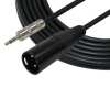 GLS Audio 6ft Cable 1/8 TRS Stereo to XLR Male - 6' Cables 3.5mm (Mini) to XLR-M Cord for iPhone, iPod, Computer, and more - Single