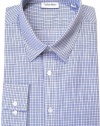 Calvin Klein X Extreme Slim-Fit Grid Long-Sleeved Dress Shirt