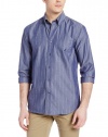 Nautica Men's Pin Stripe Long Sleeve Woven Shirt