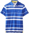 Nautica Men's Big-Tall Wide Stripe Polo