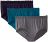 Olga Women's Plus-Size Without A Stitch Brief 3 Pack