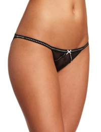 Betsey Johnson Women's Daisy Mesh Bikini, Raven Black, Small Betsey Johnson Women's Daisy Mesh Bikini, Raven Black, Small