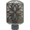 GE 11314 LED Night Light, Faux Metallic Brushed Nickel Petal Design