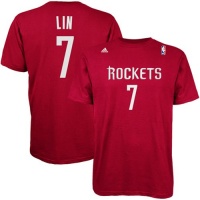 Jeremy Lin Houston Rockets Red Jersey Name and Number T-shirt Jeremy Lin Houston Rockets Red Jersey Name and Number T-shirt