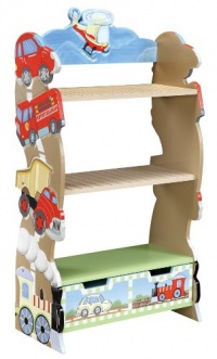Teamson Kids Boys Bookshelf/Bookcase - Transportation Room Collection Teamson Kids Boys Bookshelf/Bookcase - Transportation Room Collection