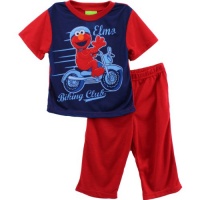 Sesame Street Elmo Biking Club Red Pajamas 2T-4T Sesame Street Elmo Biking Club Red Pajamas 2T-4T