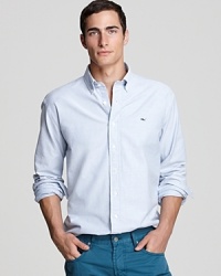 Vineyard Vines' classic cotton sport shirt shows off the brand's signature prep with an embroidered whale logo. Vineyard Vines' classic cotton sport shirt shows off the brand's signature prep with an embroidered whale logo.
