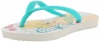 Havaianas Slim Tinkerbell Flip Flop (Toddler/Little Kid),White/Lake Green,33-34 BR (3-4 M US Little Kid)