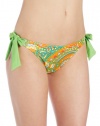 Nanette Lepore Women's Carnival Azteca Vamp Tie Side Bikini Bottom