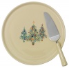 Fiesta 12-Inch Cake Plate with Server, Christmas Tree