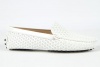 Tod's Womens Shoes White Leather Gommino Slipon Moccasins T243