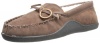 Isotoner Men's Microsuede Moccasin Slipper with Sherpa Lining