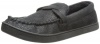 Isotoner Men's Pebble Microsuede Moccasin Slipper with Braid
