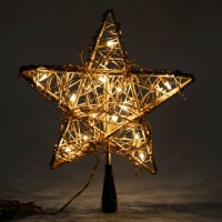 Kurt Adler 20-Light Gold Rattan Star Kurt Adler 20-Light Gold Rattan Star
