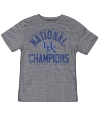 V is for victory. Make it known that the Kentucky Wildcats have claimed their NCAA throne with this National Champions t-shirt from adidas. V is for victory. Make it known that the Kentucky Wildcats have claimed their NCAA throne with this National Champions t-shirt from adidas.
