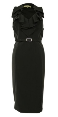 Ruffled Woven Belted Sheath Dress Ruffled Woven Belted Sheath Dress