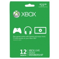 Xbox LIVE 12 Month Gold Membership Card Xbox LIVE 12 Month Gold Membership Card