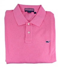 Vineyard Vines Men's Cotton Solid Bermuda Pink Classic Polo Shirt Vineyard Vines Men's Cotton Solid Bermuda Pink Classic Polo Shirt