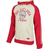 NBA adidas Philadelphia 76ers Springfield Raglan Pullover Hoodie - Ash/Red