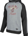 NBA adidas Miami Heat Springfield Raglan Pullover Hoodie - Ash/Black