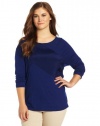 DKNY Jeans Women's Plus-Size Pieced Tunic