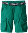 Nautica Boys 8-20 Belted Cargo Short, Light Jade, 10