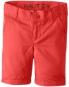 Nautica Boys 2-7 Flat Front Short 2, Robert Red, 3T