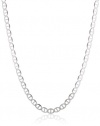 14k Gold Men's 3.2mm Mariner Chain Necklace, 24