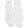 Polo Ralph Lauren girls infant-toddler quarter socks 6pairs - 6-12 months