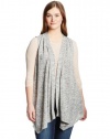 DKNY Jeans Women's Plus-Size Spacedye Cozy Vest