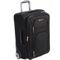 Delsey Luggage Helium Fusion Light 21 Inches Expandable Carry on 22874 - Black