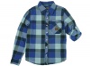 Epic Threads Boy's Long Sleeve Plaid Shirt Oceanview XL