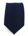 Wool Skinny Navy Solid Tie