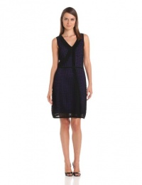 CATHERINE CATHERINE MALANDRINO Women's Keira Jersey Dress, Black/Violet, Small CATHERINE CATHERINE MALANDRINO Women's Keira Jersey Dress, Black/Violet, Small