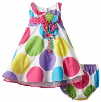 Bonnie Baby Girls Infant Multi Dot Birthday Dress, Multi, 18 Months Bonnie Baby Girls Infant Multi Dot Birthday Dress, Multi, 18 Months