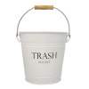 InterDesign York Bath Collection, Pail Waste Can, White