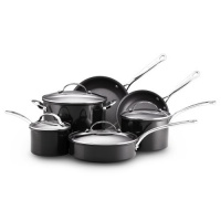 KitchenAid Gourmet Reserved 10-Piece Porcelain Cookware Set, Black KitchenAid Gourmet Reserved 10-Piece Porcelain Cookware Set, Black