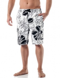 Alki'i Men's Boardshorts - Shiny Hibiscus Print