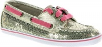 Sperry Top-Sider Girls' Cruiser,Gold Metallic Twill/Sequins,US 1 M Sperry Top-Sider Girls' Cruiser,Gold Metallic Twill/Sequins,US 1 M