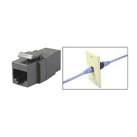 CAT 5e Female to Female Coupler Keystone Jack, Black CAT 5e Female to Female Coupler Keystone Jack, Black