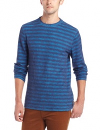 Calvin Klein Jeans Men's Long Sleeve Striped Waffle Crew Neck Tee Calvin Klein Jeans Men's Long Sleeve Striped Waffle Crew Neck Tee