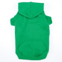 Casual Canine 16-Inch Cotton Basic Dog Hoodie, Medium, Green Casual Canine 16-Inch Cotton Basic Dog Hoodie, Medium, Green