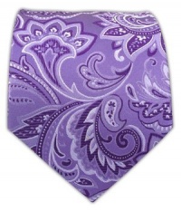 100% Silk Woven Lavender Organic Paisley Tie 100% Silk Woven Lavender Organic Paisley Tie