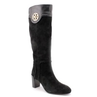 Tory Burch Selma Womens Size 9.5 Black Suede Fashion Knee-High Boots Tory Burch Selma Womens Size 9.5 Black Suede Fashion Knee-High Boots